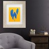 Trademark Fine Art - Francesco Gulina  Begonia Maculata Blue and Yellow Matted Framed Art - 2 of 4