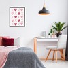 Stupell Industries Pink XOXO Hearts Black Framed Giclee Art - 2 of 4