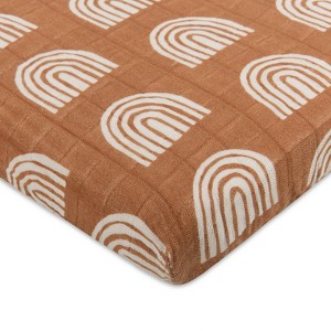Babyletto Rainbow Muslin All-Stages Midi Crib Sheet - 1 of 4