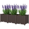 Outsunny Raised Flower Bed, Plastic Planter Box with Drainage Holes for Vegetables, Herbs, Flowers & Succulents - 4 of 4