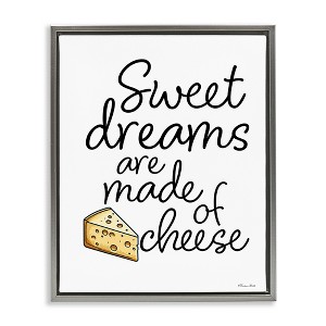 Stupell Industries Sweet Dreams Are Made Of Cheese Floating Frame Canvas Art - 1 of 4