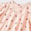 Baby Girls' 2pc Christmas Holiday Floral Ribbed Long Sleeve Holly and Legging Set - Cat & Jack™ Pink - 3 of 4