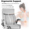 Lycvki  Velvet Swivel Office Executive Chair with Arms - 4 of 4