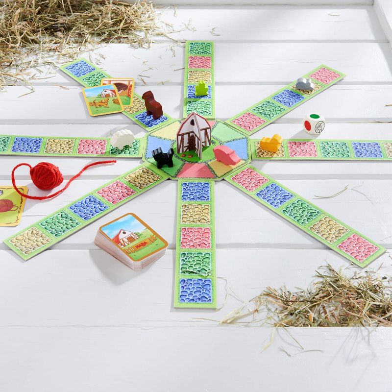 HABA Barnyard Bunch - A Cooperative Roll & Move Game for Ages 4 and Up (Made in Germany), 3 of 7