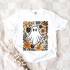 Ghost Floral Orange - Womens Garment Dyed Tee - 2 of 3