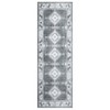 Washable Vintage Rug Non Slip Low Pile Rug Soft Throw Floor Cover Foldable Indoor Carpet for Living Room Bedroom Playroom Nursery - 4 of 4