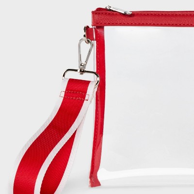 Wild Fable Game Day Clear Wristlet Clutch - Wild Fable™ Red — фото 4