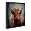 Stupell Industries Cow with Vintage Florals, 18" x 18" - 3 of 4