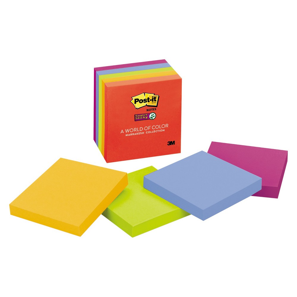 UPC 021200531224 product image for Post - it Notes Super Sticky Note Pads - 3 x 3 - Multi-Colored (90 Sheet Pads Pe | upcitemdb.com