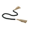 Storied Home Wood Bead Garland with Jute Tassels, Black - 3 of 4