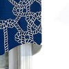 Knotty Regal Style All Season 3" Rod Pocket Valance 50" x 17" Blue by RLF Home - 3 of 4