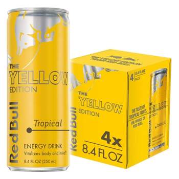 Red Bull Yellow Edition Tropical Punch Energy Drink - 4pk/8.4 fl oz Cans