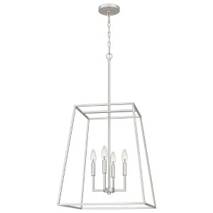 Quoizel Lighting Prescott 4 - Light Pendant in  Brushed Nickel - 1 of 4