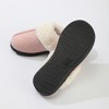 Roxoni Women's Winter House Fuzzy Fluffy Furry Cozy Clog Slipper - 4 of 4
