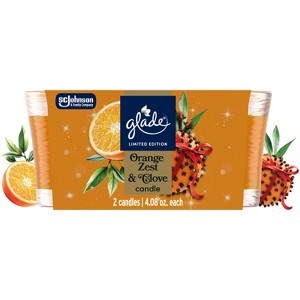 Glade Jar Candles - Orange Zest & Clove - 4.08/2ct - 1 of 4