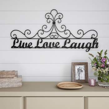 Hasting Home Metal Cut-out - Decorative Wall Sign-3D Word Art Home Accent Décor