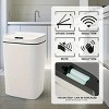 16L Smart Trash Can with Motion Sensor Lid ¨C Touchless Automatic Garbage Bin, Sealed Odor Control, Hands-Free Operation, Stylish and Durable Design - 3 of 4