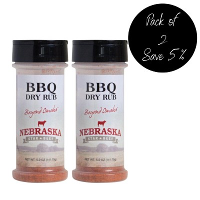 Nebraska Star Beef 5 oz BBQ Dry Rub - Pack of 2