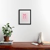 Deny Designs KrissyMast Striped Bows in Pinks Art Print - 2 of 4