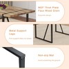 NicBex Modern Rectangular Dining Table for 4-6 Person with Metal Legs, Kitchen Table with Thick Tabletop, Dining Table for Kitchen, Bedroom - 4 of 4