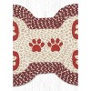 Earth Rugs Rustic Heart Paws Dog Bone Shaped Braided Jute Stair Tread – 18"x28" - 3 of 3
