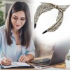Unique Bargains Women's Wide Tie Paisley Bow Headbands 1 Pc - 2 of 4