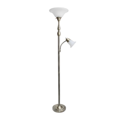 71 3 Way 2 Light Mother Daughter Floor Lamp Antique Brass Elegant Designs Target