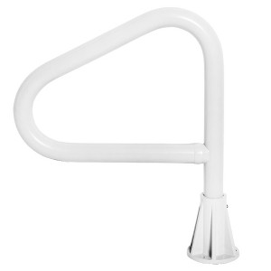 Saftron Polymer Spa Floor Rail Single Post for In-ground Spas White with Lift and Turn Base - 1 of 4