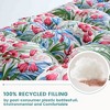Outdoor Adirondack Chair Cushion for Patio Furniture,Tufted Thick Seat & Round High Back Rocking Oudoor Colorful Cushion, 48"x21"x4" inches,Floral - 3 of 4