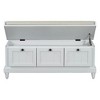 Sapphtopaz 44.1" Storage Bench Ottoman with Storage, Shoe Bench with Cushion and Three Drawers, Ottoman Bench for Entryway, Bedroom and Hallways - 3 of 4