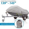 Protective Jetski Storage Cover for Outdoors with Marine Grade Waterproof Material, Fits 139"-145" Models - 4 of 4