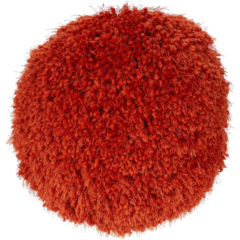 Orange hotsell shag pillow