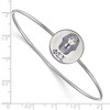 Black Bow Jewelry Sterling Silver Phi Sigma Sigma Greek Life Bangle Bracelet 7 Inch - 2 of 3