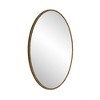 Ridstar 25.6 in. W x 39.37 in. H Gold Oval Retro Bathroom Mirror - 2 of 4