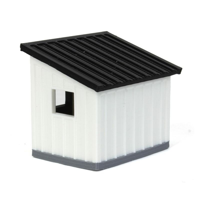 1/64 Black/White Chicken Coop Shed, 3D Printed Farm Model RW-46, 4 of 6