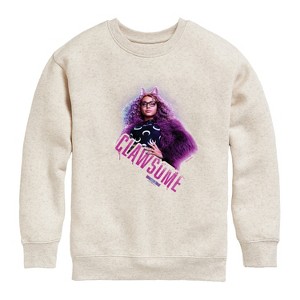 Girls' - Monster High - Clawsome Graphic Long Sleeve Fleece Sweatshirt - 1 of 4