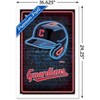 Trends International MLB Cleveland Guardians - Neon Helmet 23 Framed Wall Poster Prints - 3 of 4
