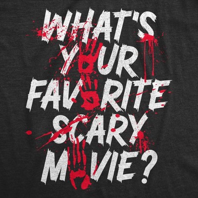 Мужские футболки Crazy Dog T-Shirts, Inc. Mens Funny T Shirts Whats Your Favorite Scary Movie Sarcastic Scary Graphic Novelty Tee for Men - Crazy Dog Men's T Shirt With Movie Sayings M — фото 2
