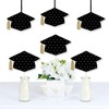 Big Dot of Happiness Gold - Tassel Worth The Hassle - Grad Cap Decorations DIY Graduation Party Essentials - Set of 20 - 2 of 4