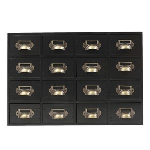 YIYIBYUS 16 Drawer Cabinet, Wooden Medicine Cabinet, Desktop Drawer Organizer - 1 of 4