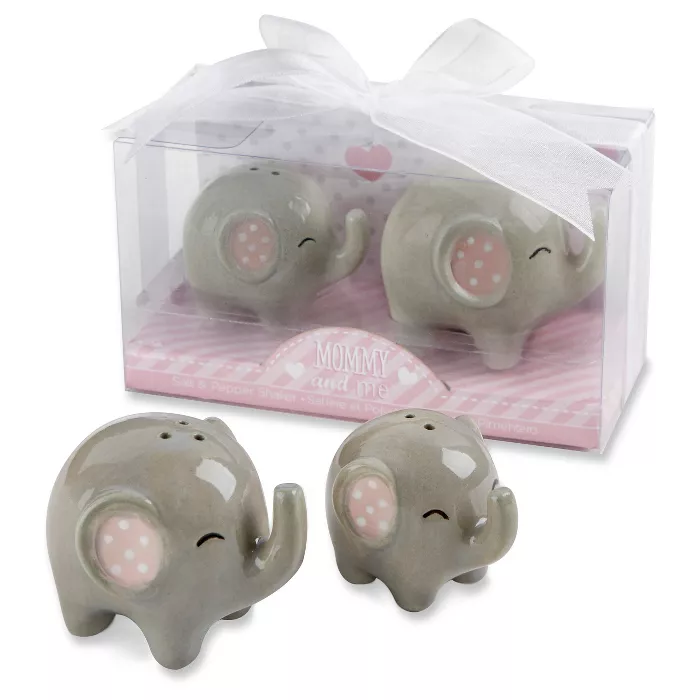 Tips for Organizing a Virtual Baby Shower, Ceramic Elephant Salt & Pepper Shakers
