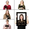 Big Dot of Happiness New Year's Eve - Gold - New Years Eve Party Selfie Photo Booth Picture Frame & Props - Printed on Sturdy Material - 2 of 4