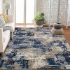 Area Rug Abstract Washable Living Room Rug, Non-Slip Carpet Soft Vintage Accent for Kitchen Bedroom Laundry - 2 of 4
