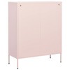vidaXL Industrial Storage Cabinet - Robust Steel Construction, Pink, 2-Door, 2-Drawer, 40" Height - 4 of 4