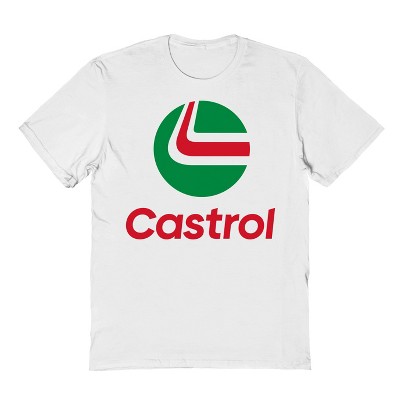 Rerun Island Men's Castrol Stack Baseball Short Sleeve Graphic Cotton T-Shirt