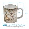 Park Designs Snow Globe Reindeer Gold Mug Set Of 4 - 4 of 4