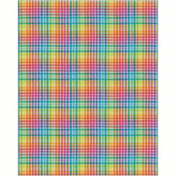 Crayola Multi Plaid Multicolor Area Rug by Well Woven