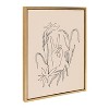 18" x 24" Sylvie Peace Then Waves by Kate Aurelia Holloway: Modern Abstract, Vertical Canvas - Kate & Laurel All Things Decor - 2 of 4