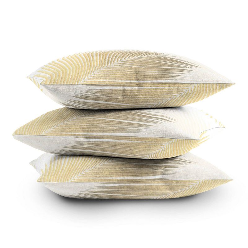 16&#34;x16&#34; Gale Switzer Palm Leaf Synchronicity Square Throw Pillow Gold - Deny Designs, 5 of 6