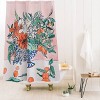 California Summer Bouquet Ora Shower Curtain - Deny Designs: Microfiber, Machine Washable, Ring Top Hanging Style - 2 of 3